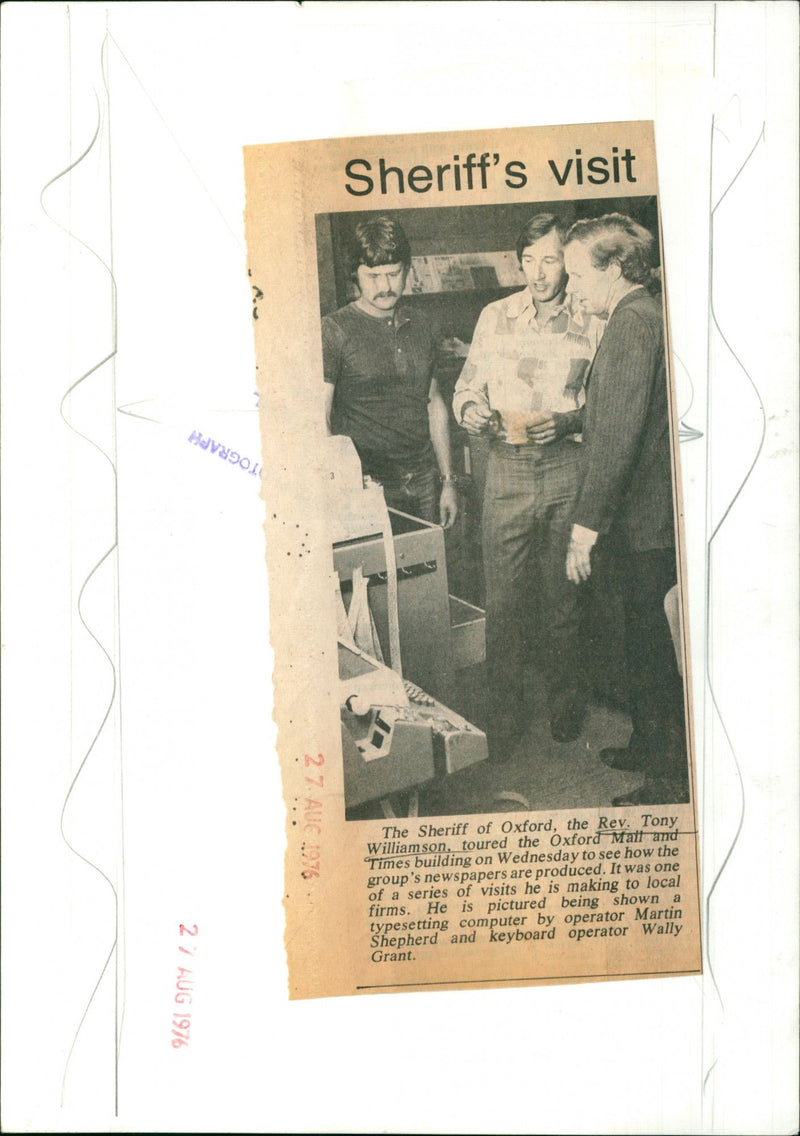 Tony Williamson - Vintage Photograph