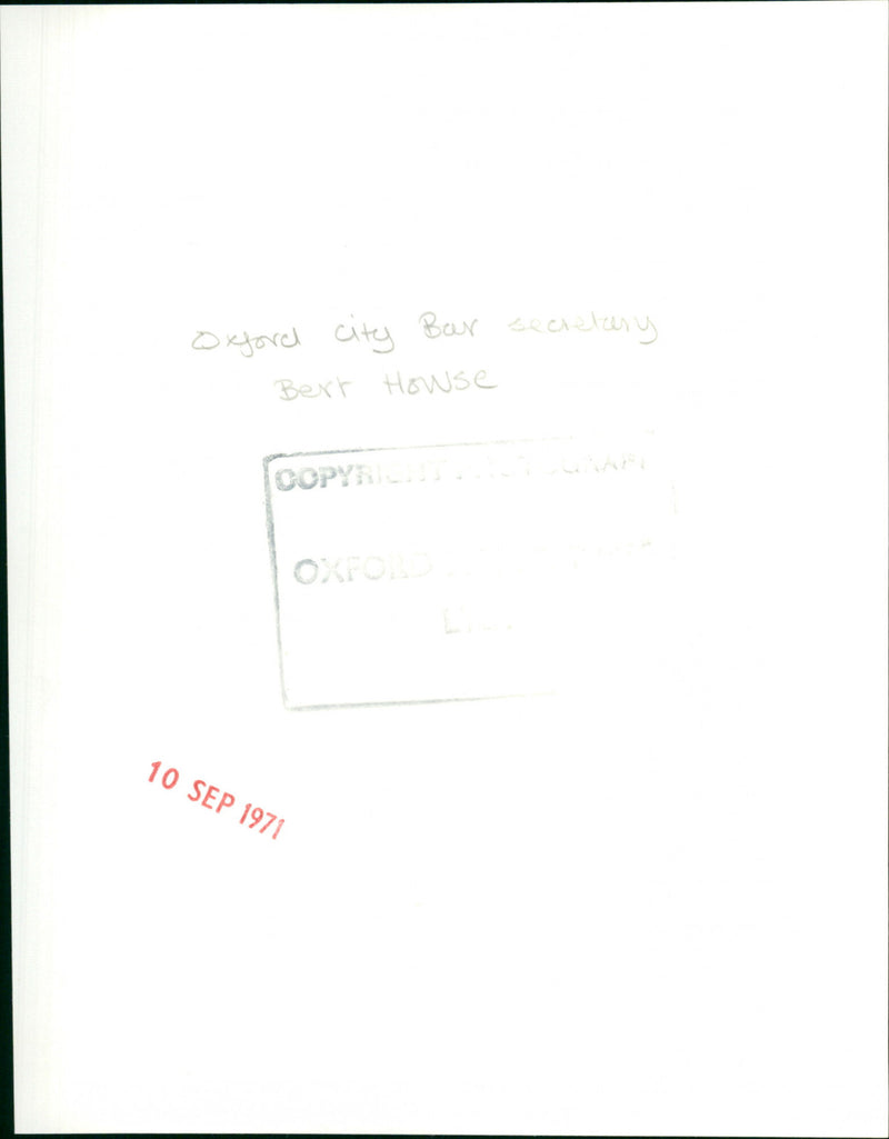 Bert Howse - Vintage Photograph