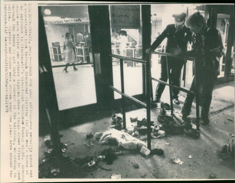 Post Concert chaos - Vintage Photograph
