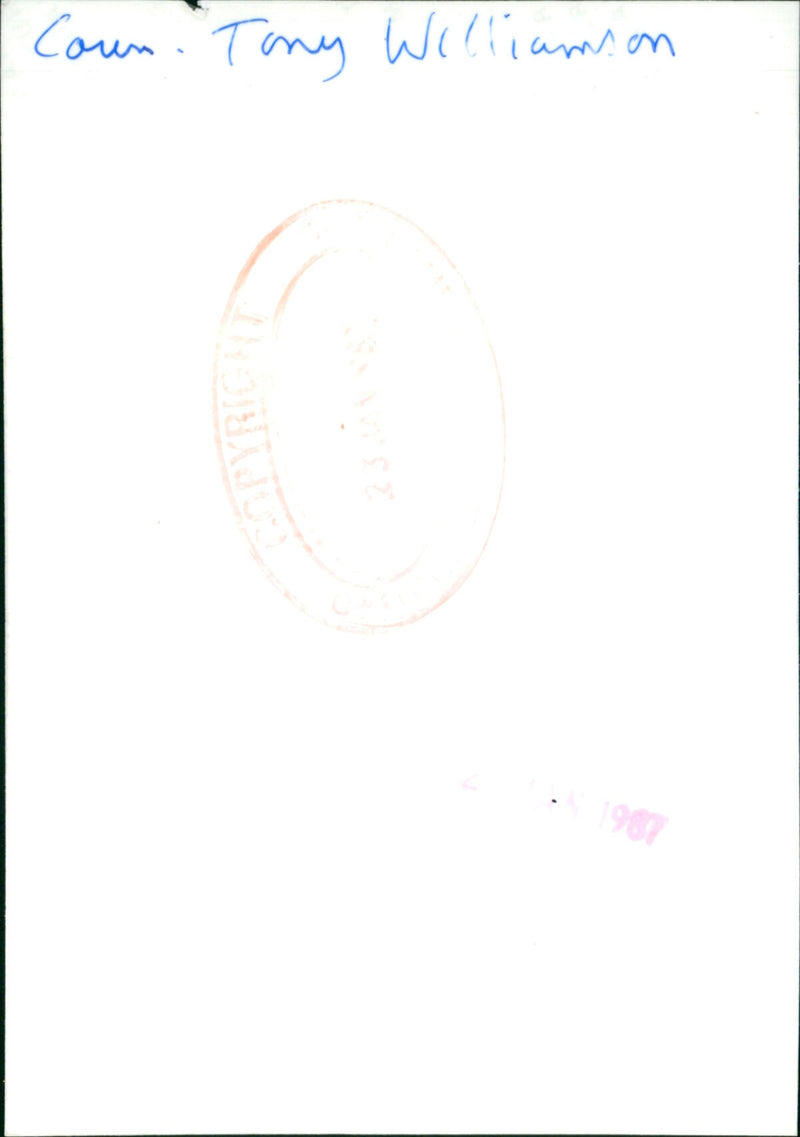 Tony Williamson - Vintage Photograph