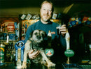 Mike Wilkes with dog 'Tanner' - Vintage Photograph