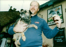 Mike Wilkes with dog 'Tanner' - Vintage Photograph