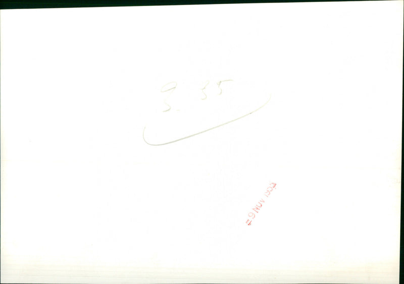 M Charles half of wales dives to clear from Reilly of scot - Vintage Photograph