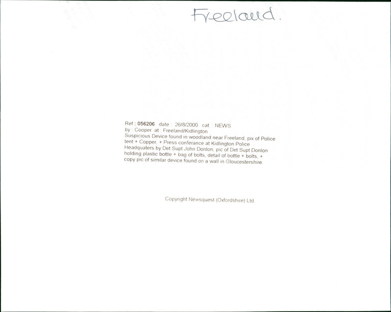 Det Supt John Donlon - Vintage Photograph