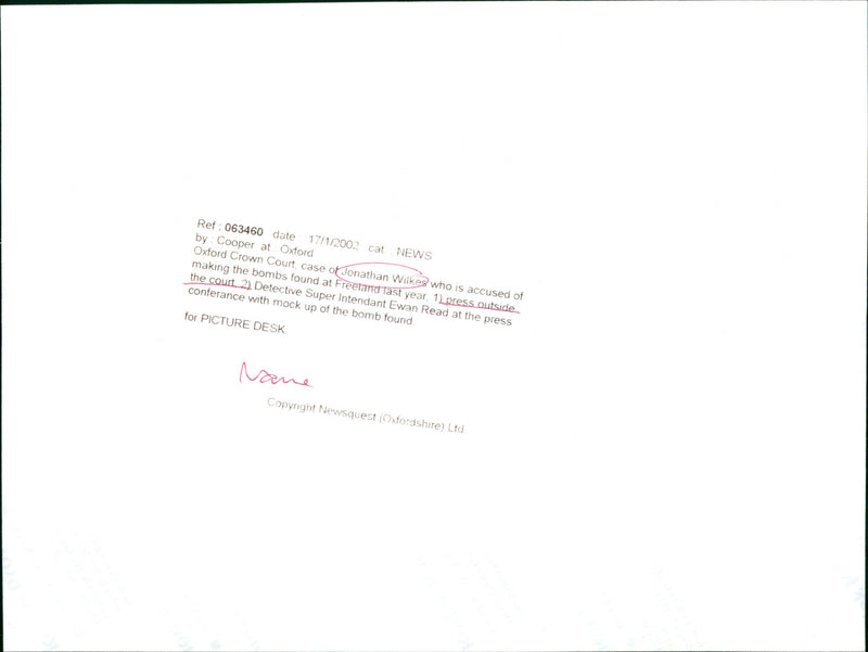 Jonathan Wilkes - Vintage Photograph