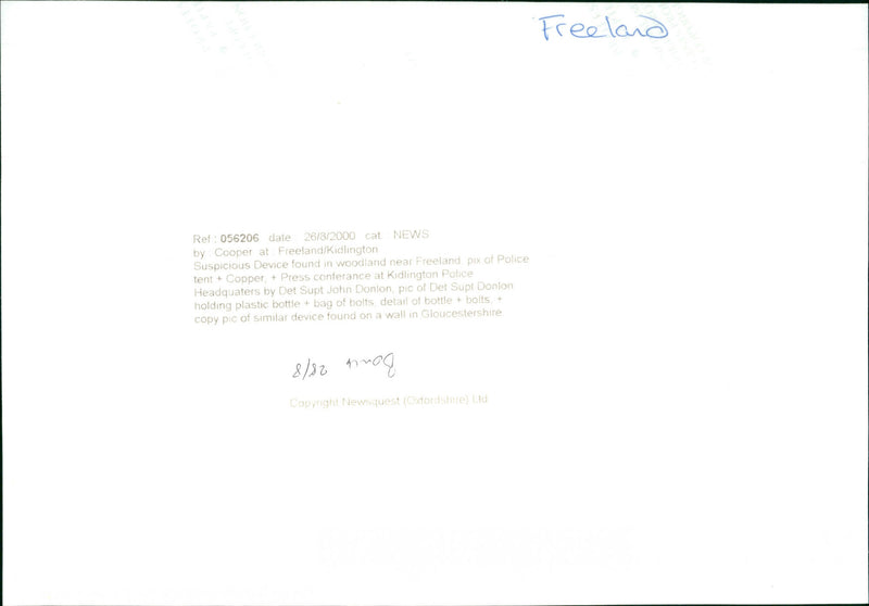 Det Supt John Donlon - Vintage Photograph