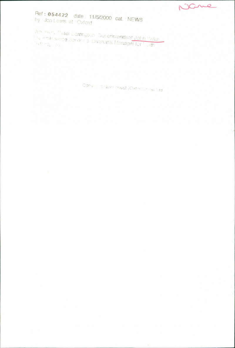 John Willis - Vintage Photograph