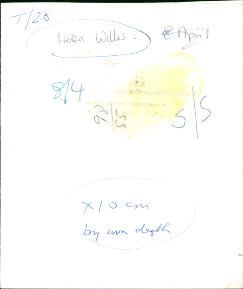 Helen Willis - Vintage Photograph