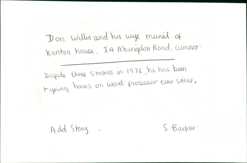 Don Willis - Vintage Photograph