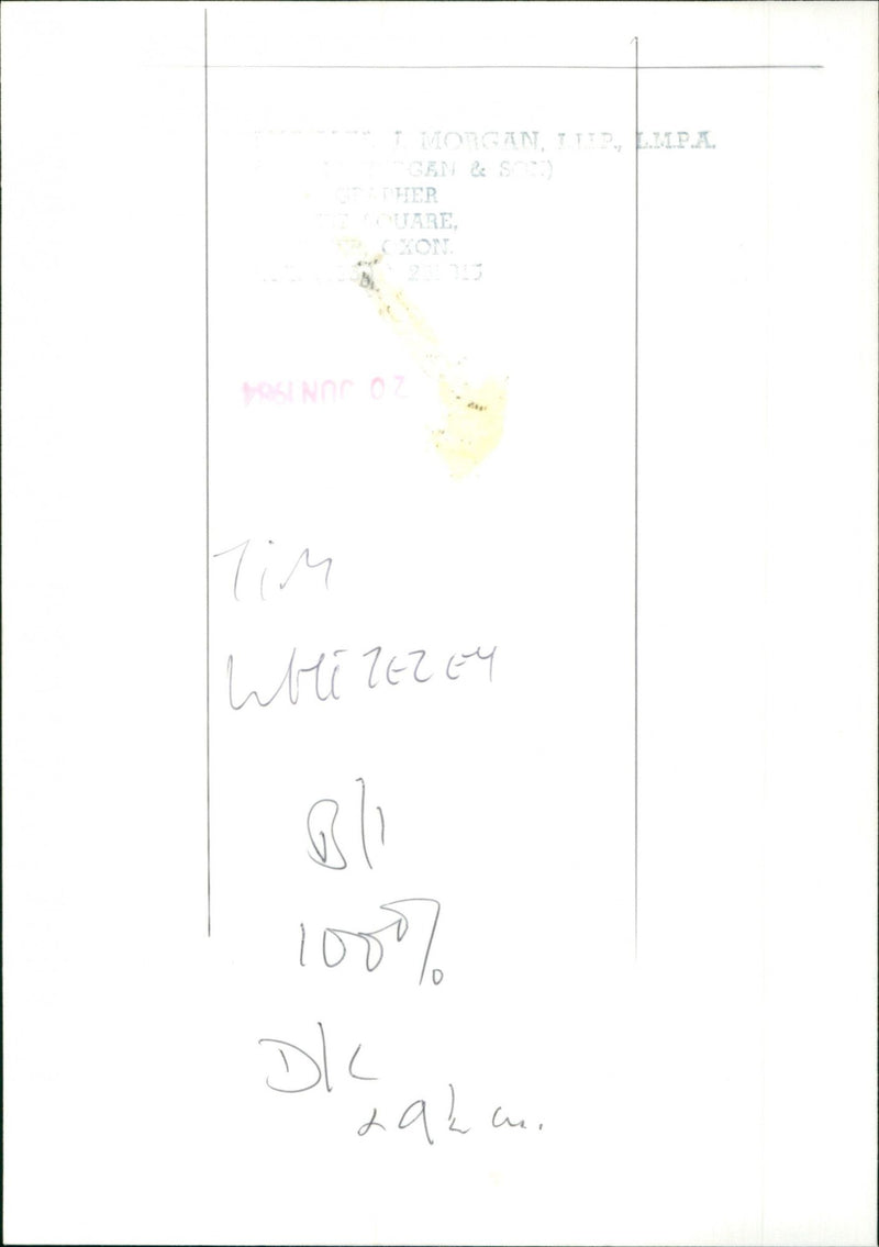 Tim whitezey - Vintage Photograph