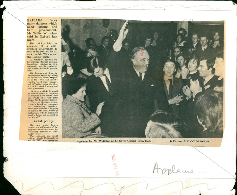 Mr Wiliam Whitelaw - Vintage Photograph