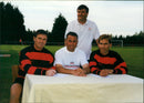 Andy Pour,  Gavy Stevens, chairman Townsend, Gavy Elkins - Vintage Photograph