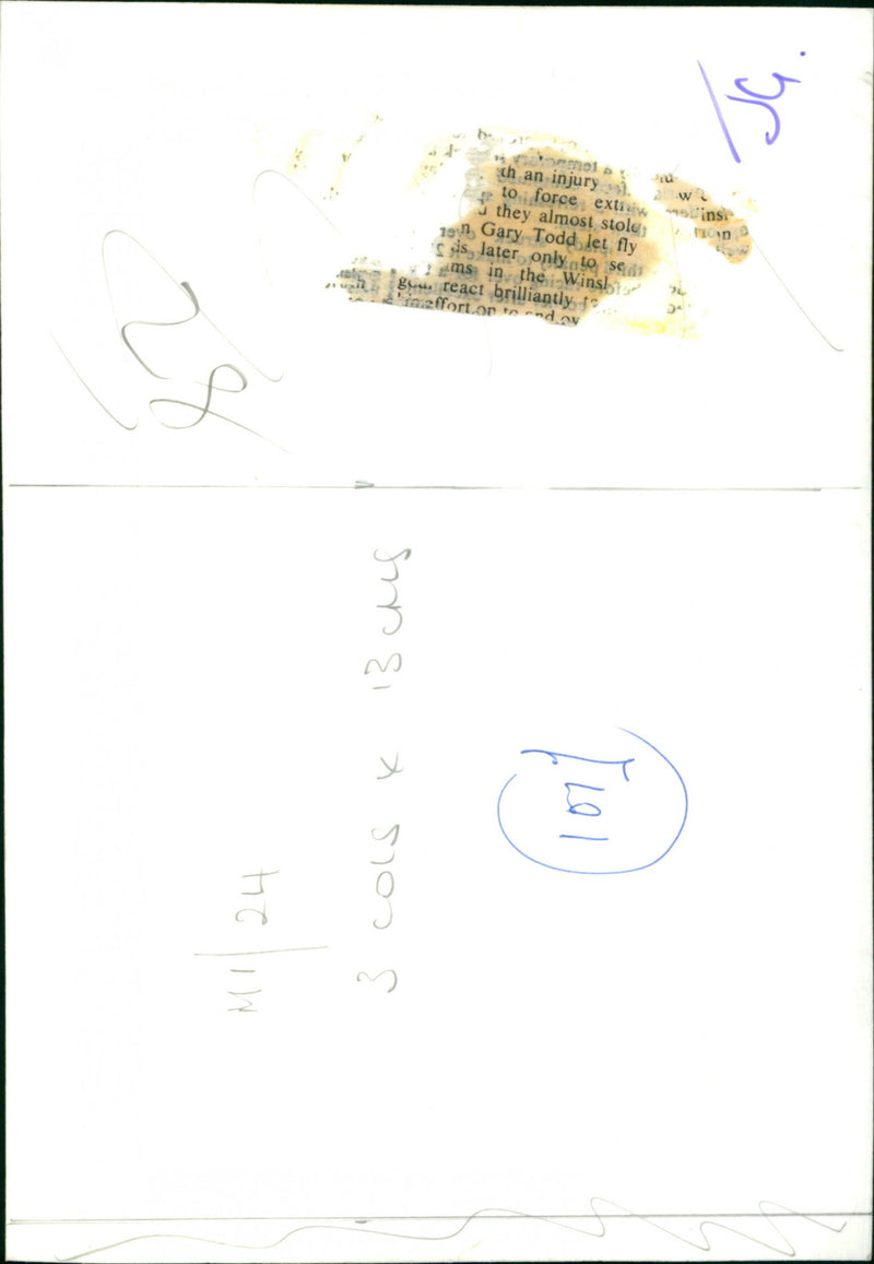 Gary Todd - Vintage Photograph