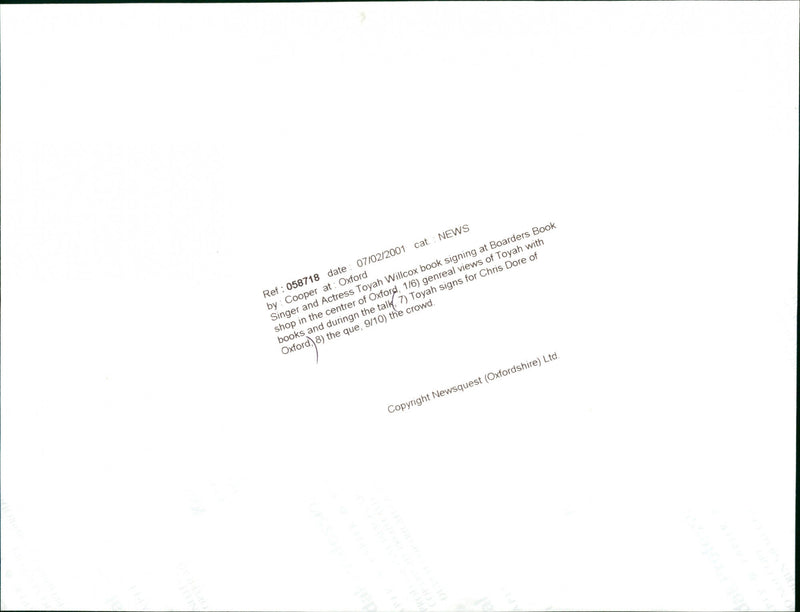 Toyah - Vintage Photograph