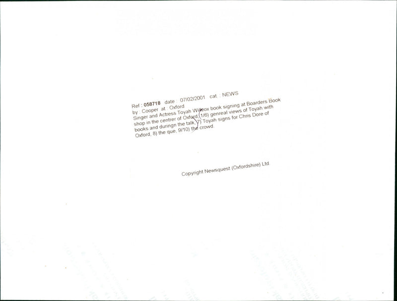 Toyah - Vintage Photograph