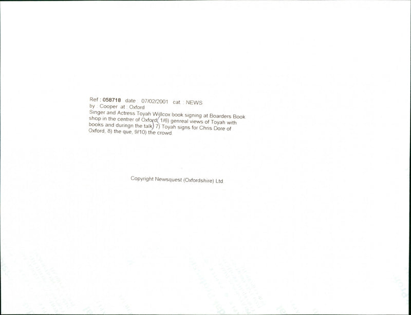 Toyah - Vintage Photograph