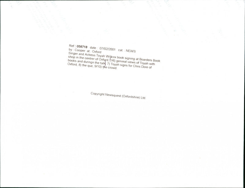 Toyah - Vintage Photograph