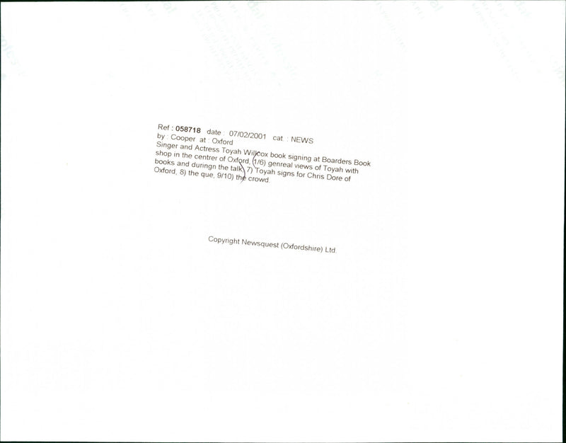 Toyah - Vintage Photograph