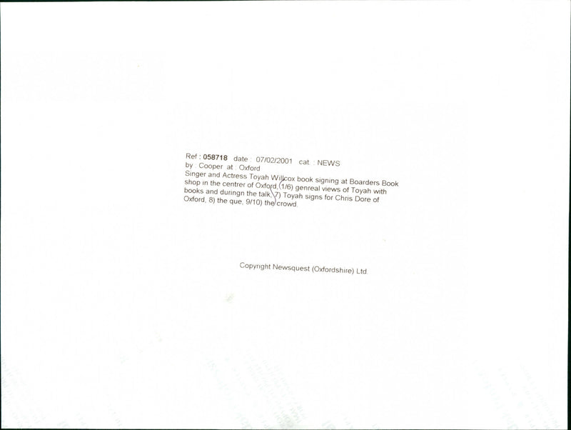 Toyah - Vintage Photograph