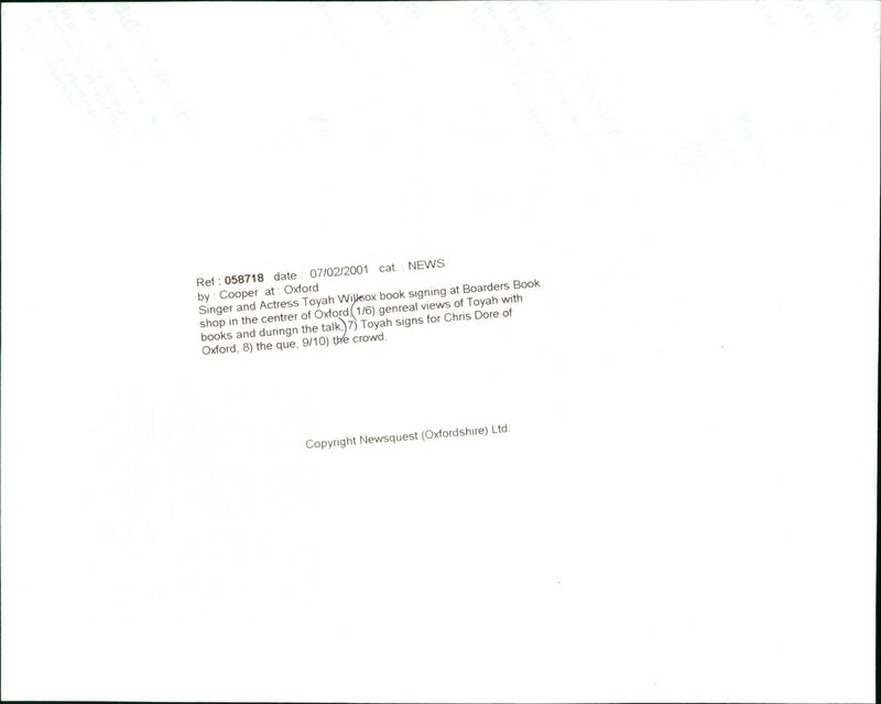 Toyah Wilcox - Vintage Photograph