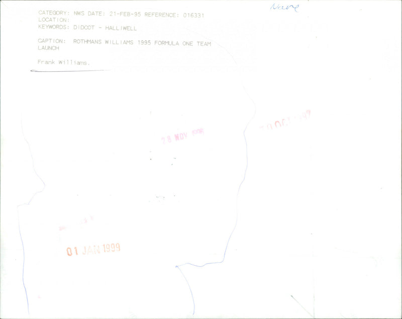 Frank Williams - Vintage Photograph