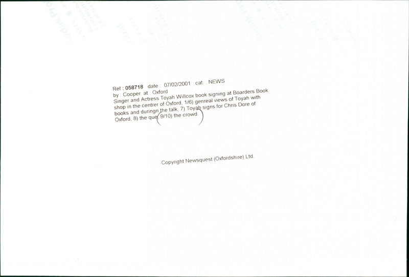 Toyah Wilcox - Vintage Photograph