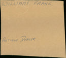 Williams frank - Vintage Photograph