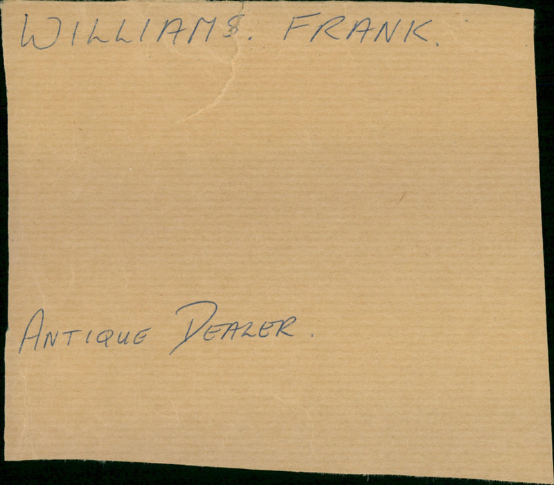 Williams frank - Vintage Photograph