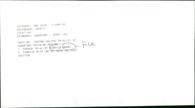 Fabrice Henri - Vintage Photograph