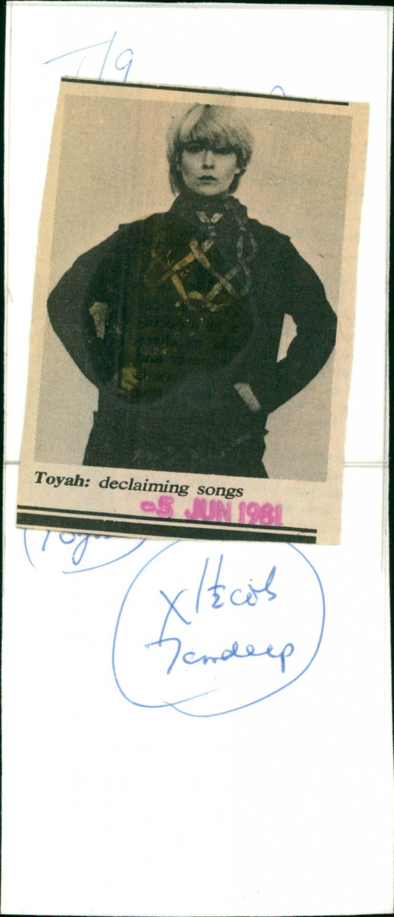 Toyah - Vintage Photograph