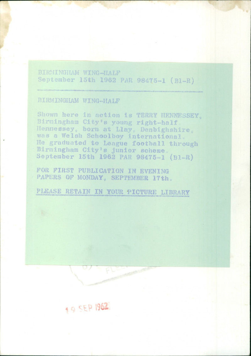 Terry Hennessey - Vintage Photograph