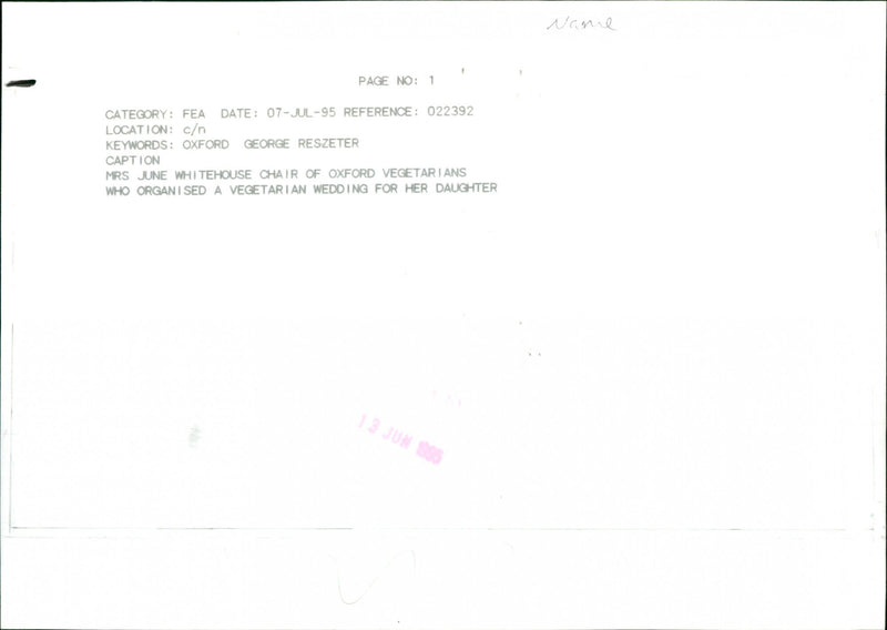 Mrs. June Whitehouse - Vintage Photograph