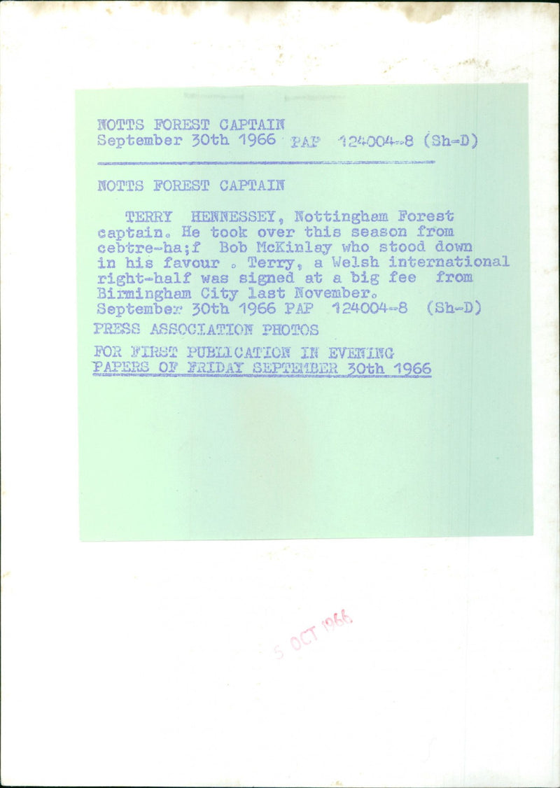 Terry Hennessey - Vintage Photograph