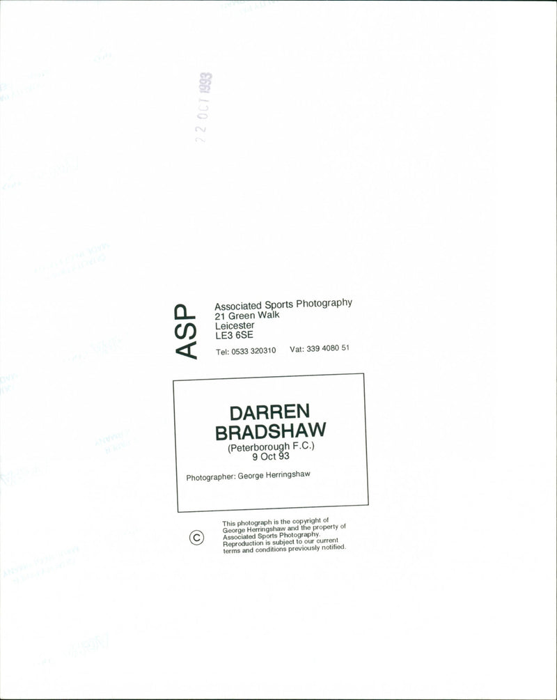 Darren Bradshaw - Vintage Photograph