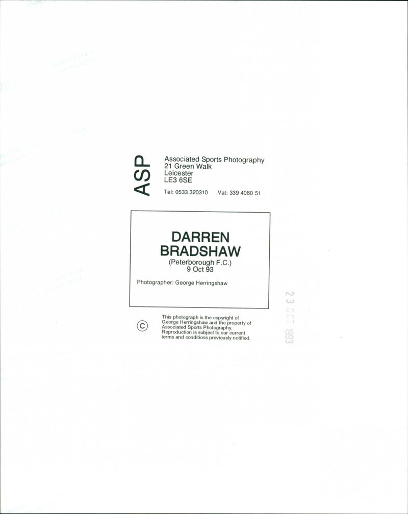 Darren Bradshaw - Vintage Photograph