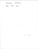 Nigel Hendy - Vintage Photograph