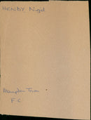 Nigel Hendy - Vintage Photograph