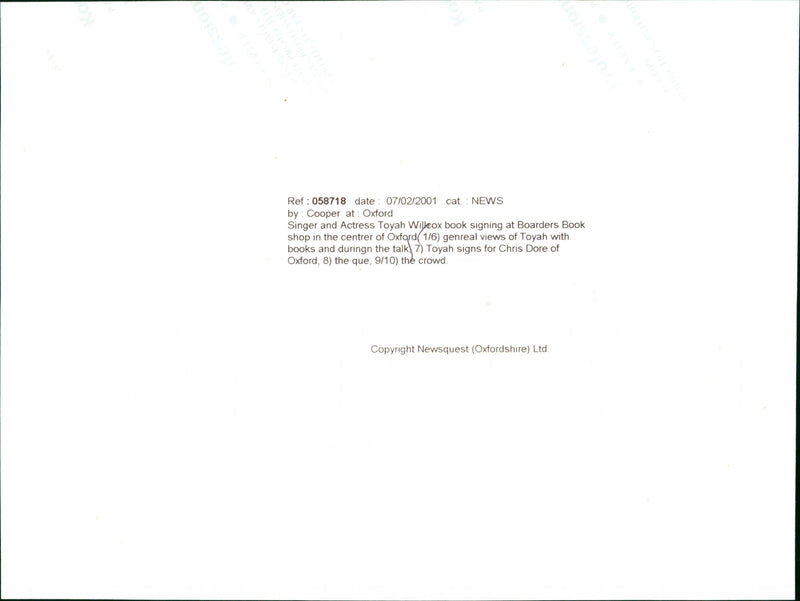 Toyah - Vintage Photograph