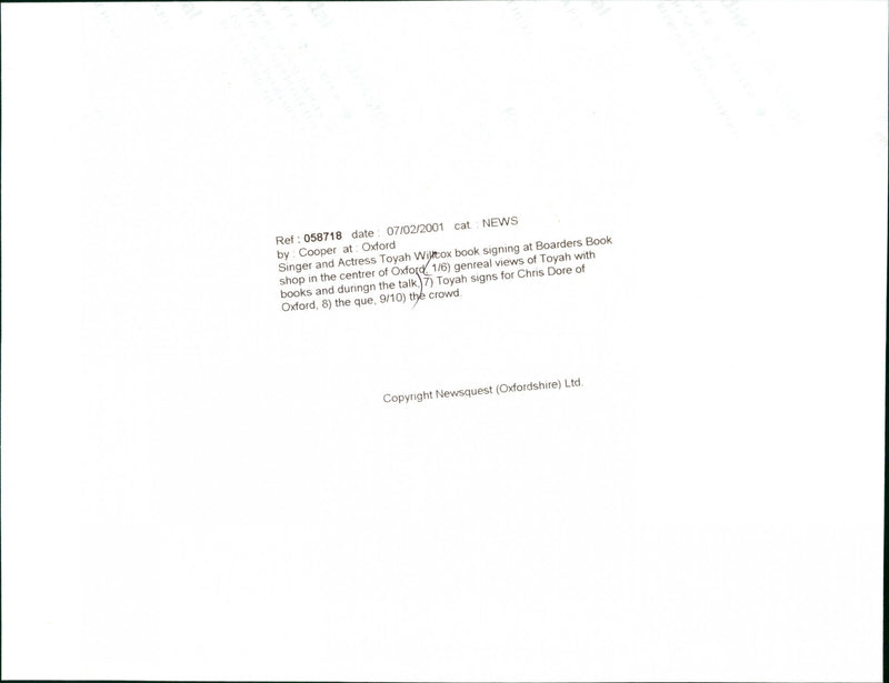 Toyah - Vintage Photograph