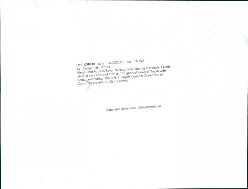 Toyah - Vintage Photograph