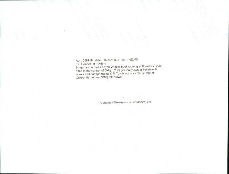 Toyah - Vintage Photograph