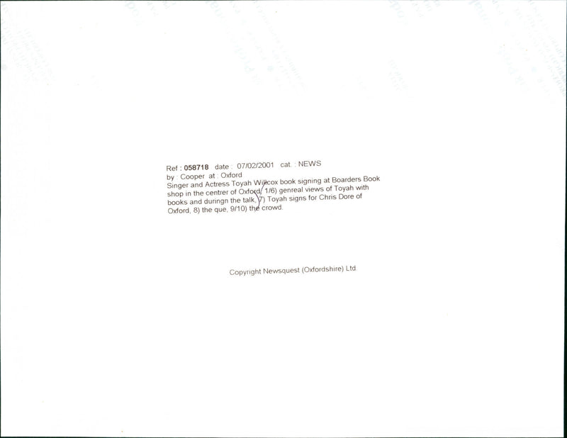 Toyah - Vintage Photograph