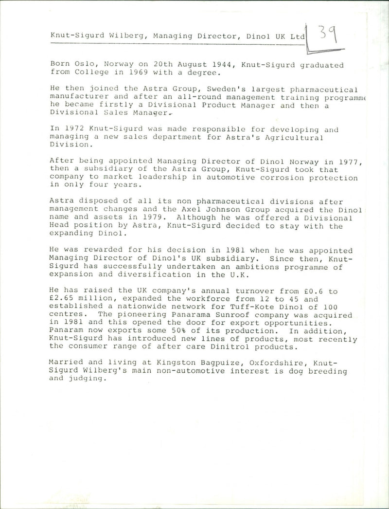 Knut-Sigrud Wilberg - Vintage Photograph