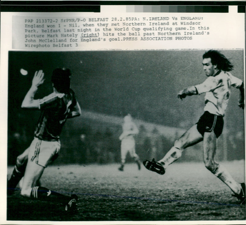 Mark Hateley - Vintage Photograph
