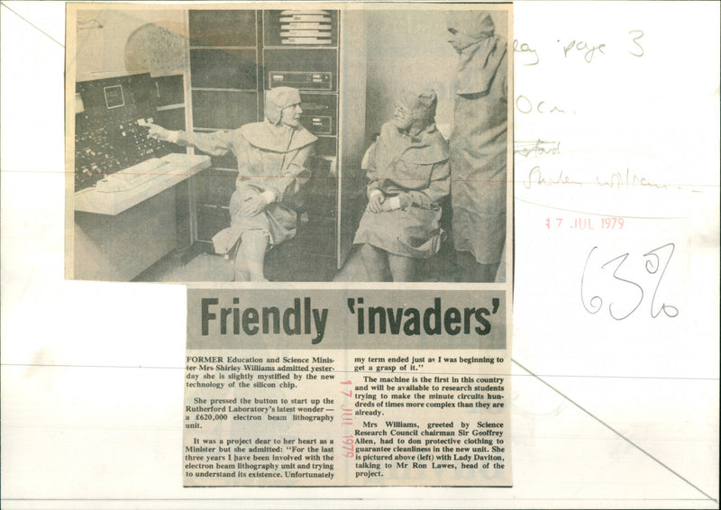 Mrs. Shirley Williams - Vintage Photograph