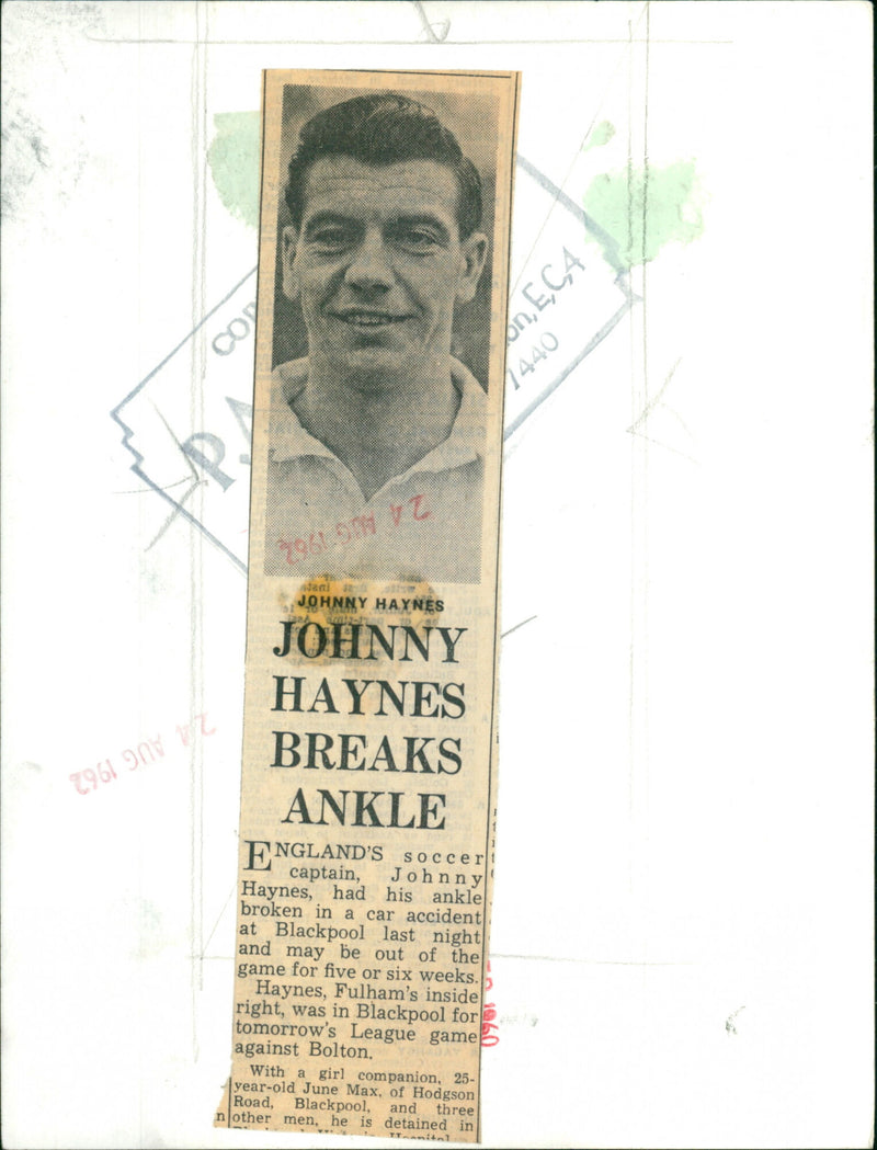 Johnny Haynes - Vintage Photograph