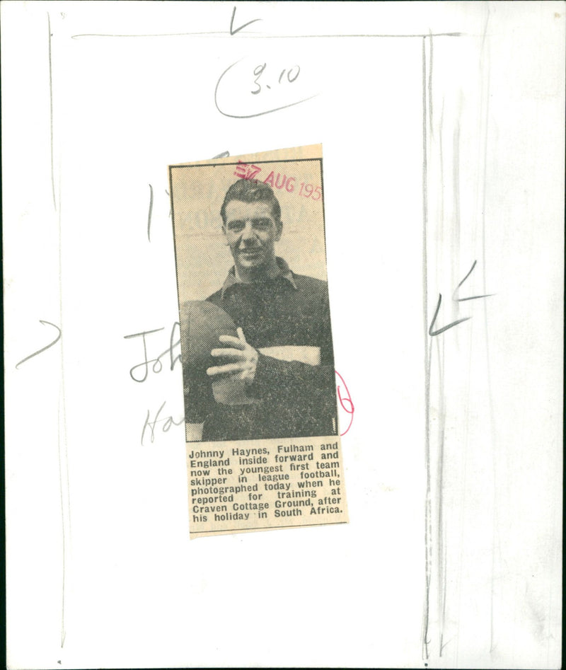Johnny Haynes - Vintage Photograph