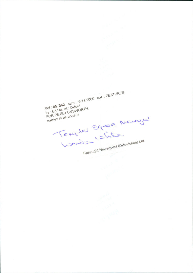 Wendy White - Vintage Photograph