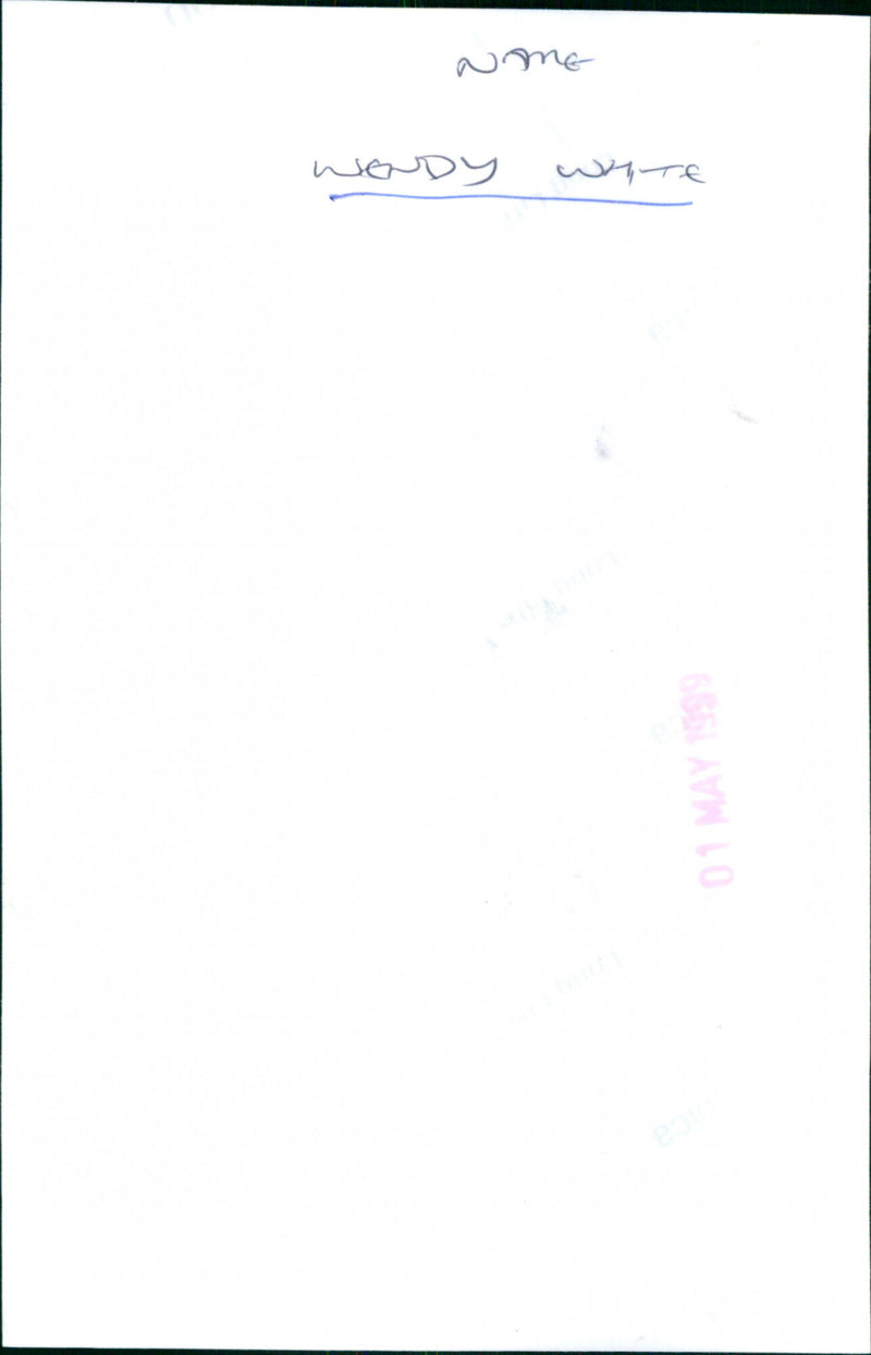 Wendy White - Vintage Photograph