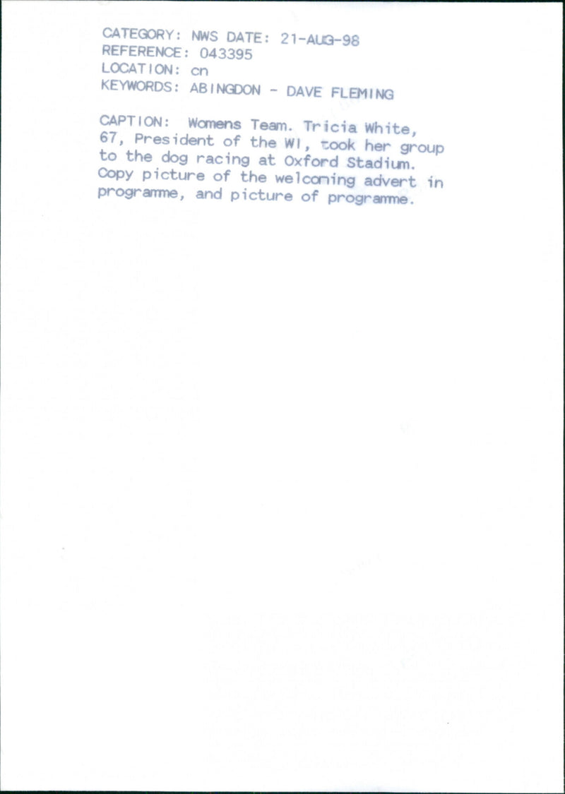 Tricia White - Vintage Photograph